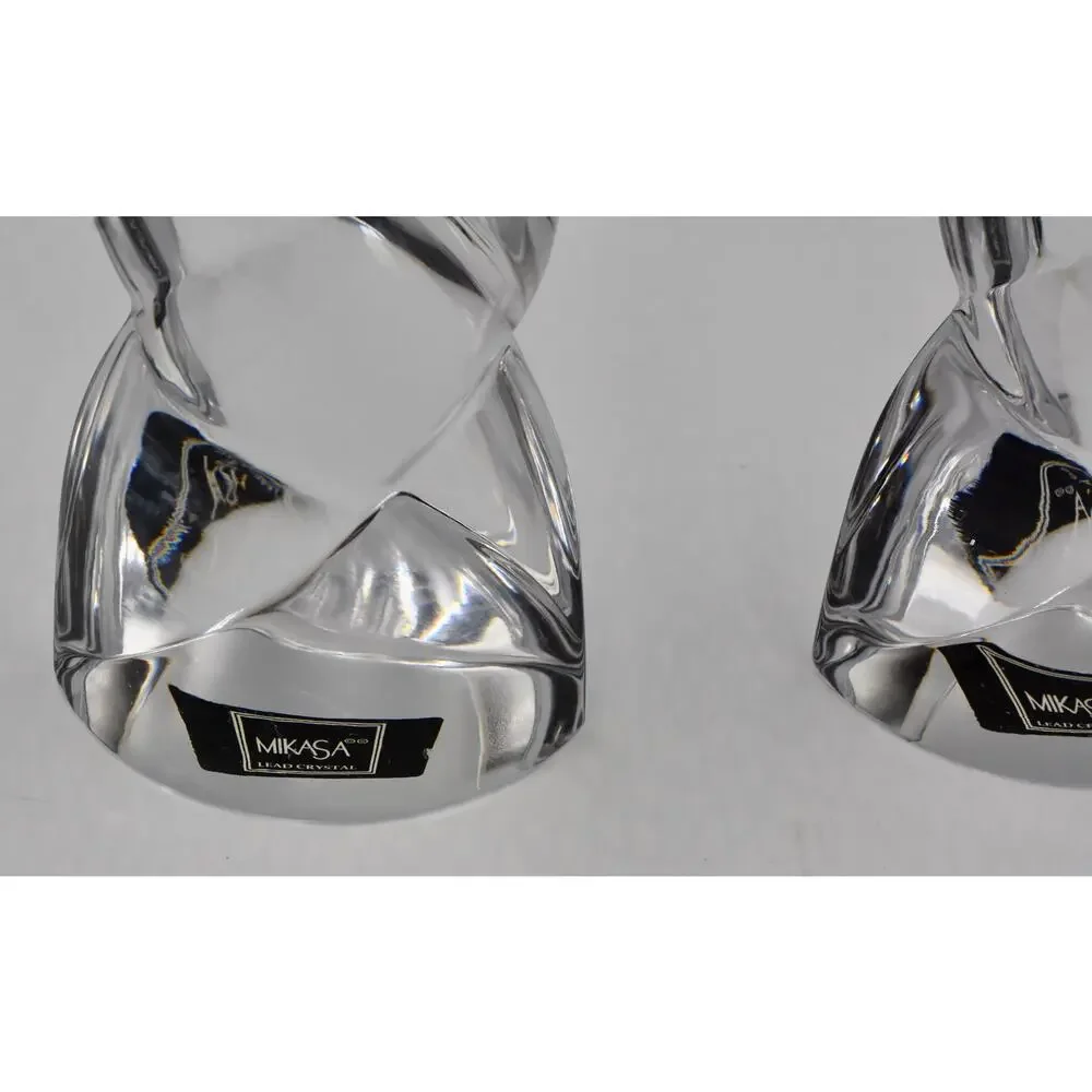 Vintage Mikasa Harlequin Twist Crystal 7